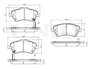 Front brake pads photo