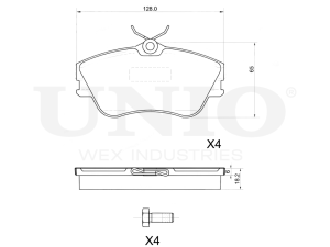 Front brake pads photo