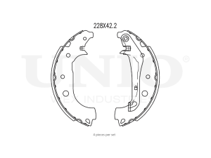 Rear brake shoes photo