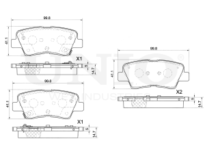 Колодки тормозные диск. задние photo