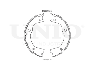 Rear brake shoes photo