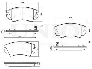 Front brake pads photo