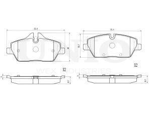 Front brake pads photo
