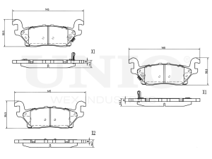 Rear brake pads photo