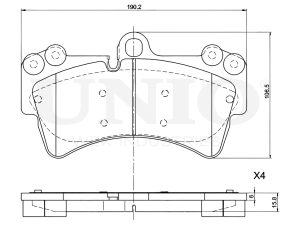 Front brake pads photo