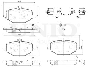 Rear brake pads photo