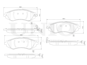 Front brake pads photo