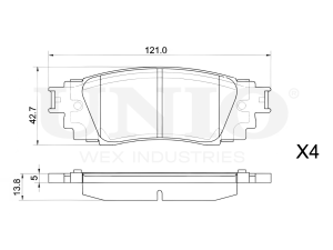 Rear brake pads photo