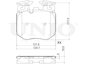 Front brake pads photo
