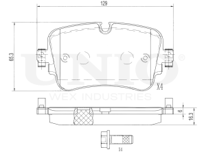Rear brake pads photo