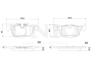 Rear brake pads photo