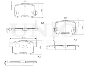 Rear brake pads photo
