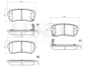 Rear brake pads photo
