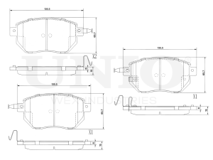 Front brake pads photo