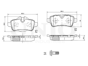 Rear brake pads photo