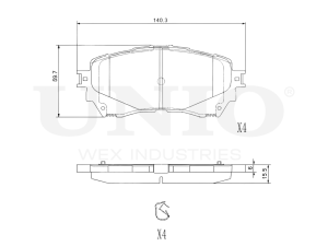 Front brake pads photo