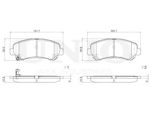 Front brake pads photo