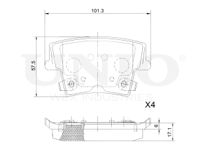 Rear brake pads photo
