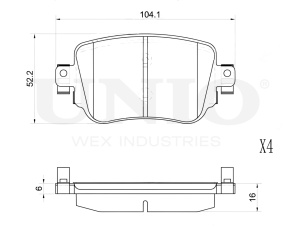Rear brake pads photo