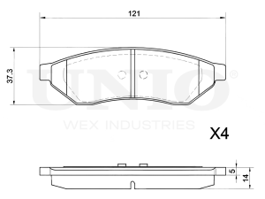Rear brake pads photo