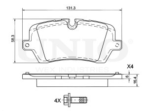 Rear brake pads photo
