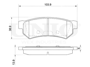 Rear brake pads photo