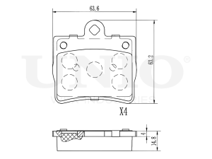 Rear brake pads photo