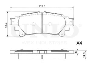 Rear brake pads photo