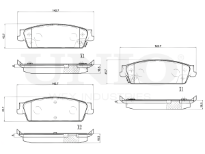 Rear brake pads photo