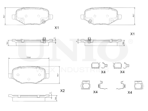 Rear brake pads photo