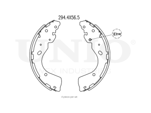 Rear brake shoes photo