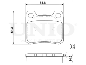 Rear brake pads photo