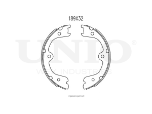 Rear brake shoes photo