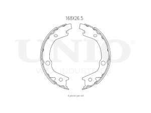 Rear brake shoes photo
