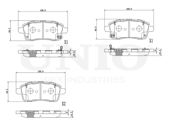 picture of Rear brake pads from UNIO