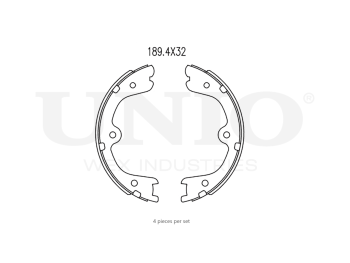 картинка Колодки тормозные бараб. задние от UNIO