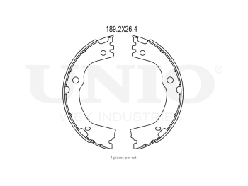 картинка Колодки тормозные бараб. задние от UNIO