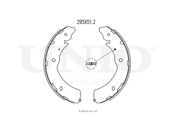 картинка Колодки тормозные бараб. задние от UNIO
