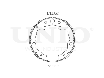 картинка Колодки тормозные бараб. задние от UNIO