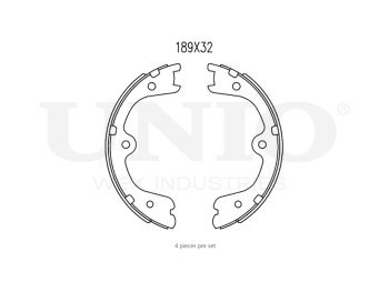 картинка Колодки тормозные бараб. задние от UNIO