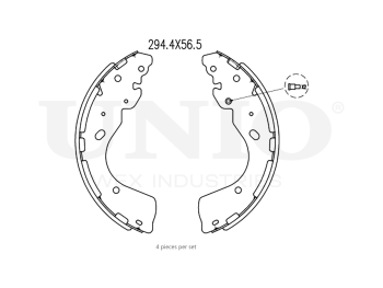 картинка Колодки тормозные бараб. задние от UNIO