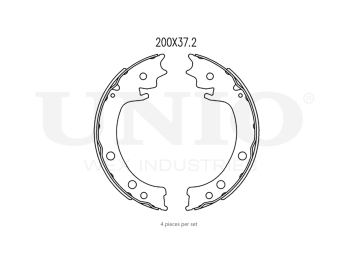 картинка Колодки тормозные бараб. задние от UNIO