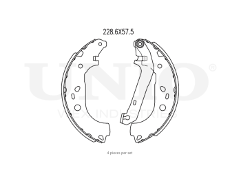 картинка Колодки тормозные бараб. задние от UNIO