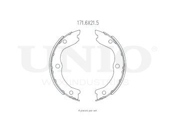 картинка Колодки тормозные бараб. задние от UNIO