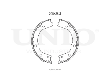 картинка Колодки тормозные бараб. задние от UNIO