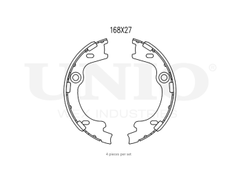 картинка Колодки тормозные бараб. задние от UNIO