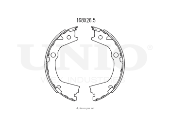 картинка Колодки тормозные бараб. задние от UNIO