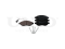 Front brake pads with sensor thumb