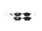 Front brake pads with sensor thumb