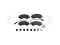 Front brake pads with sensor thumb